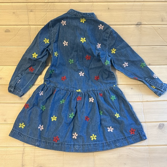 Kids Stella McCartney kids dress smily flowers denim dress NWT - Picture 5 of 10